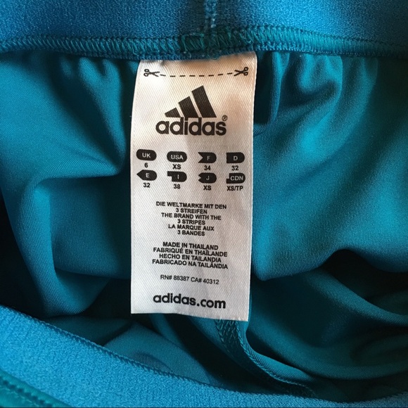 Adidas Blue Techfit Spandex Shorts - Picture 4 of 4